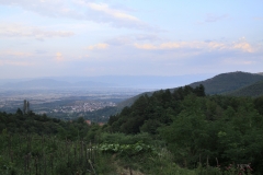 Поглед кон Охридска котлина од патот над Вевчани