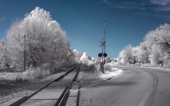 Imaging Earth with infrared filter